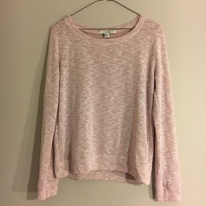 Forever 21 baby pink knit sweatshirt